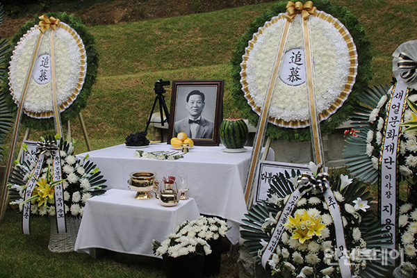 죽산 조봉암(1899~1959) 62주기 추모제가 7월 31일 서울 망우리공원묘지에서 열렸다.