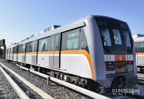인천도시철도 2호선 열차 모습.(사진제공 인천교통공사)