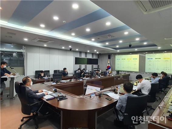 지난 6일 재난안전상활실에서 개최된 '인천 안전도시 기본계획 수립 용역’ 착수보고회 모습(사진제공 인천시)