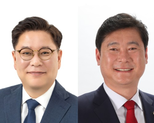 (왼쪽) 더불어민주당 김정식 후보, (오른쪽) 국민의힘 이영훈 후보