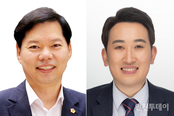 (왼쪽부터) 더불어민주당 임지훈 후보, 국민의힘 김진웅 후보.