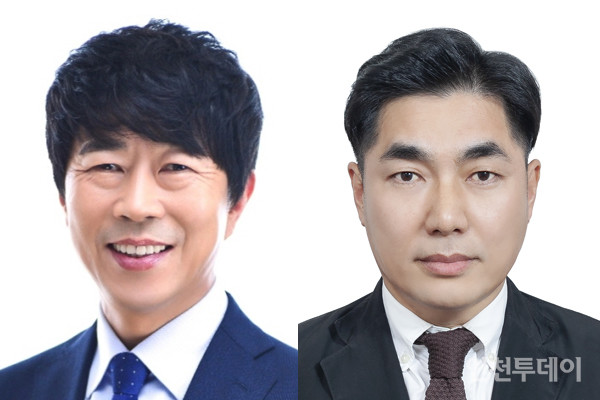 (왼쪽부터) 더불어민주당 박종혁 후보, 국민의힘 민병곤 후보.