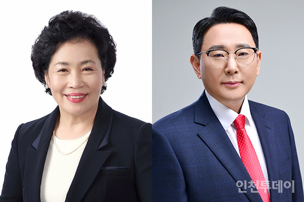 민주당 장현희 후보(왼쪽)와 국민의힘 박정수 후보.