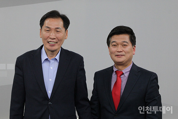 더불어민주당 이병래 남동구청장 후보(왼쪽)과 국민의힘 박종효 남동구청장 후보(오른쪽).