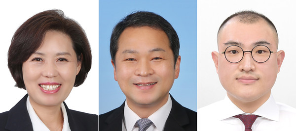 (왼쪽부터) 민주 문미혜, 민주 김경식, 국힘 이상호.
