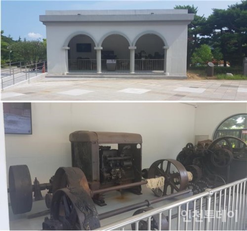한국이민사박물관에 전시된 에네켄 기계.(사진제공 인천시)