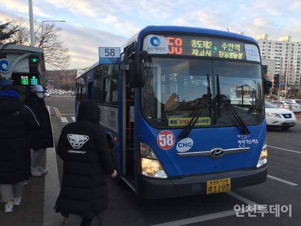 인천 한 시내버스의 모습.(인천투데이 자료사진)