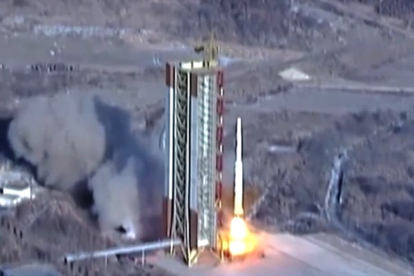 북한 미사일 발사 모습.(KTV 화면 갈무리)