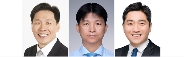 왼쪽부터 이병래 전 인천시의원, 고영만 민주당 정책위 부의장, 배태준 변호사. 
