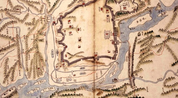해동지도 평양부 지도(1750년대 초 제작) (사진제공 서울대학교 규장각한국학연구원)