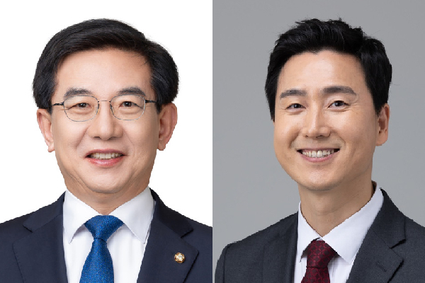 민주당 정일영 후보(왼쪽)과 국민의힘 김기흥 후보(오른쪽).