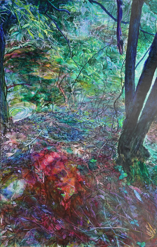 웅덩이4, 227.3x181.8cm, oil on canvas, 2019.