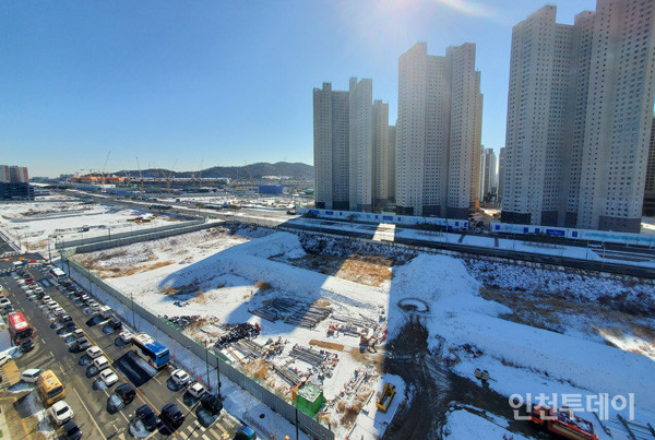 인천 서구 루원시티의 일부 모습.