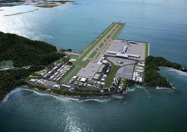가덕도신공항 조감도.(사진제공 거제시)