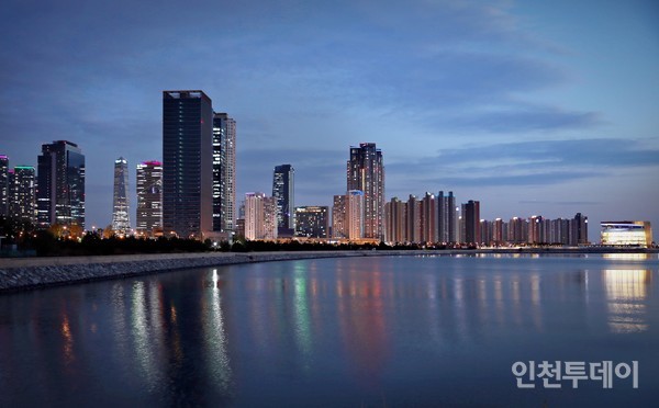 송도국제도시 야경.(사진제공 인천경제청)