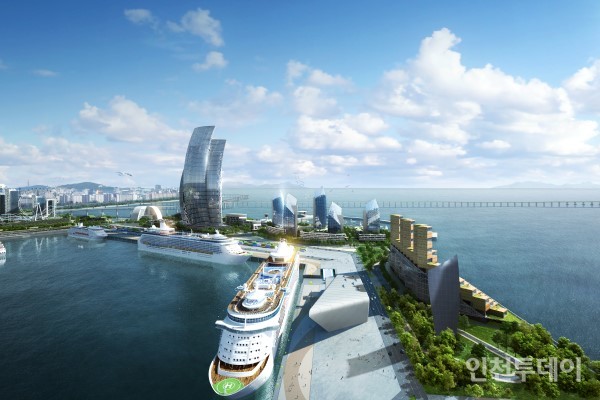 인천항 골든하버 조감도.(사진제공 인천항만공사)