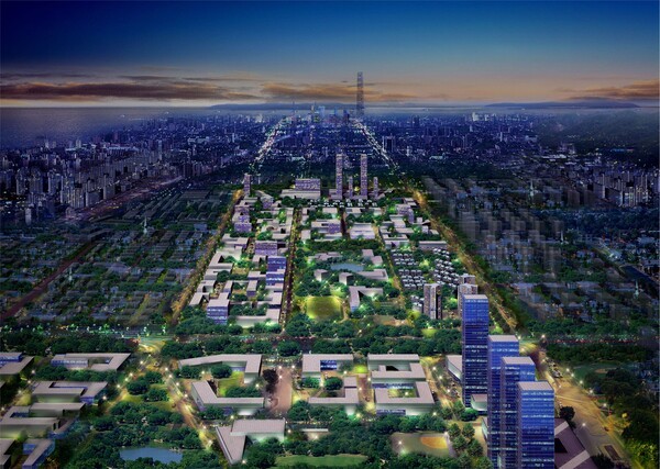 인하대학교 송도캠퍼스 조감도(출처  인하대학교 홈페이지)