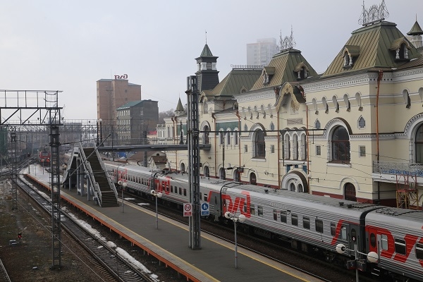 러시아 시베리아횡단철도 출발역이자 종착역인 블라디보스토크역.