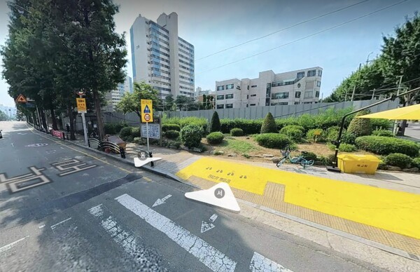 부개4구역 내 임시 공영주차장이 조성될 부개3동 행정복지센터 건립 예정 용지(부개동 13-3번지 일원)의 모습.(카카오맵 갈무리)