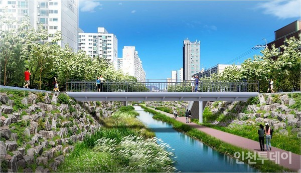 굴포천 생태하천 복원사업 조감도.(사진제공 인천시)