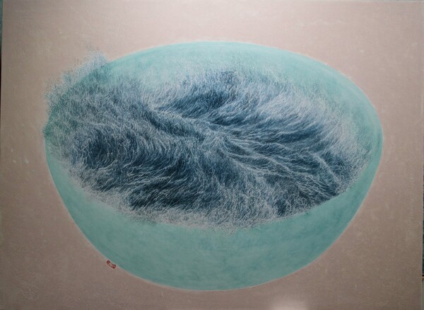 송해석 작가의 작품 '잔파도 추억'