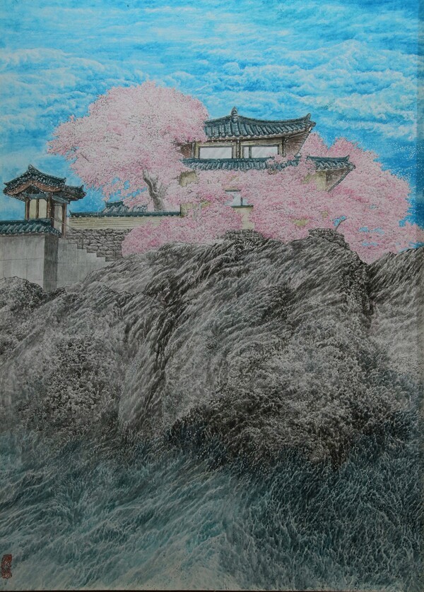 송해석 작가의 작품 '파도(봄바람)'