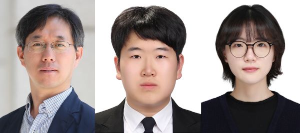이한호 전기전자공학부 교수 연구팀. (사진 왼쪽부터) 인하대 전기전자공학부 이한호 교수와 장윤성·양슬비 석사과정 학생.(사진제공 인하대)